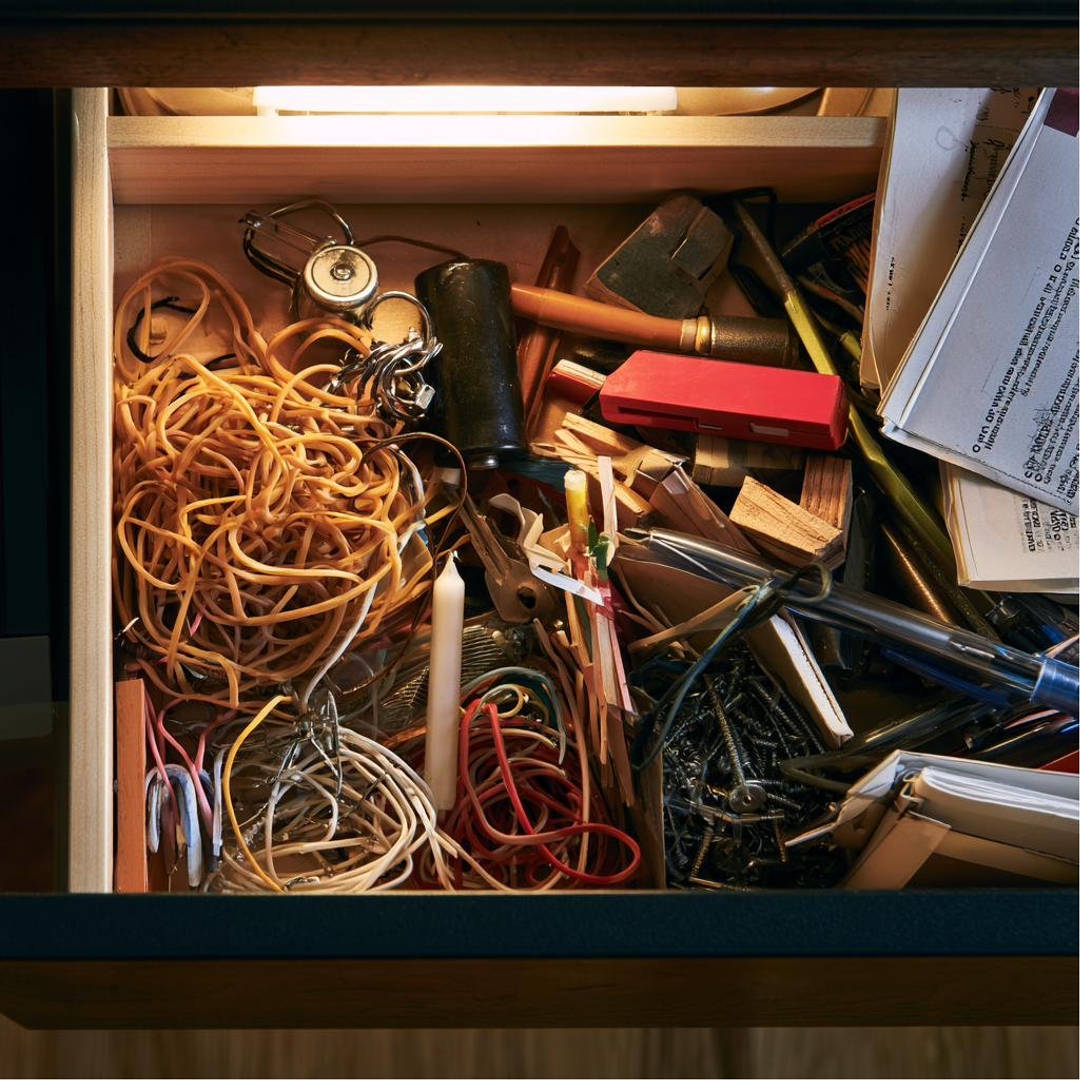 A real junk drawer — honest and human